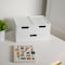 Martha Stewart Weston Stackable White Engineered Wood Boxes with Drawers, Office Desktop Organizers, Set of 3 LY-E115118A-3-WH-MS - alternate 7